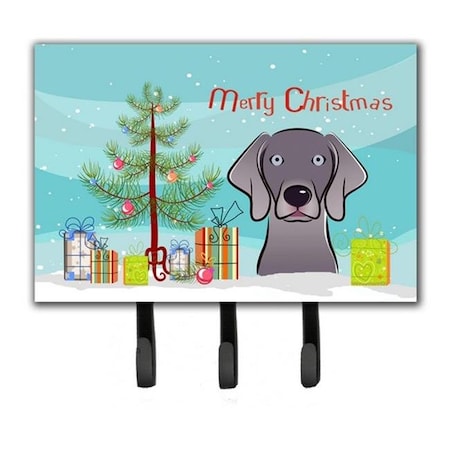 Carolines Treasures Carolines Treasures BB1603TH68 Christmas Tree & Weimaraner Leash or Key Holder BB1603TH68